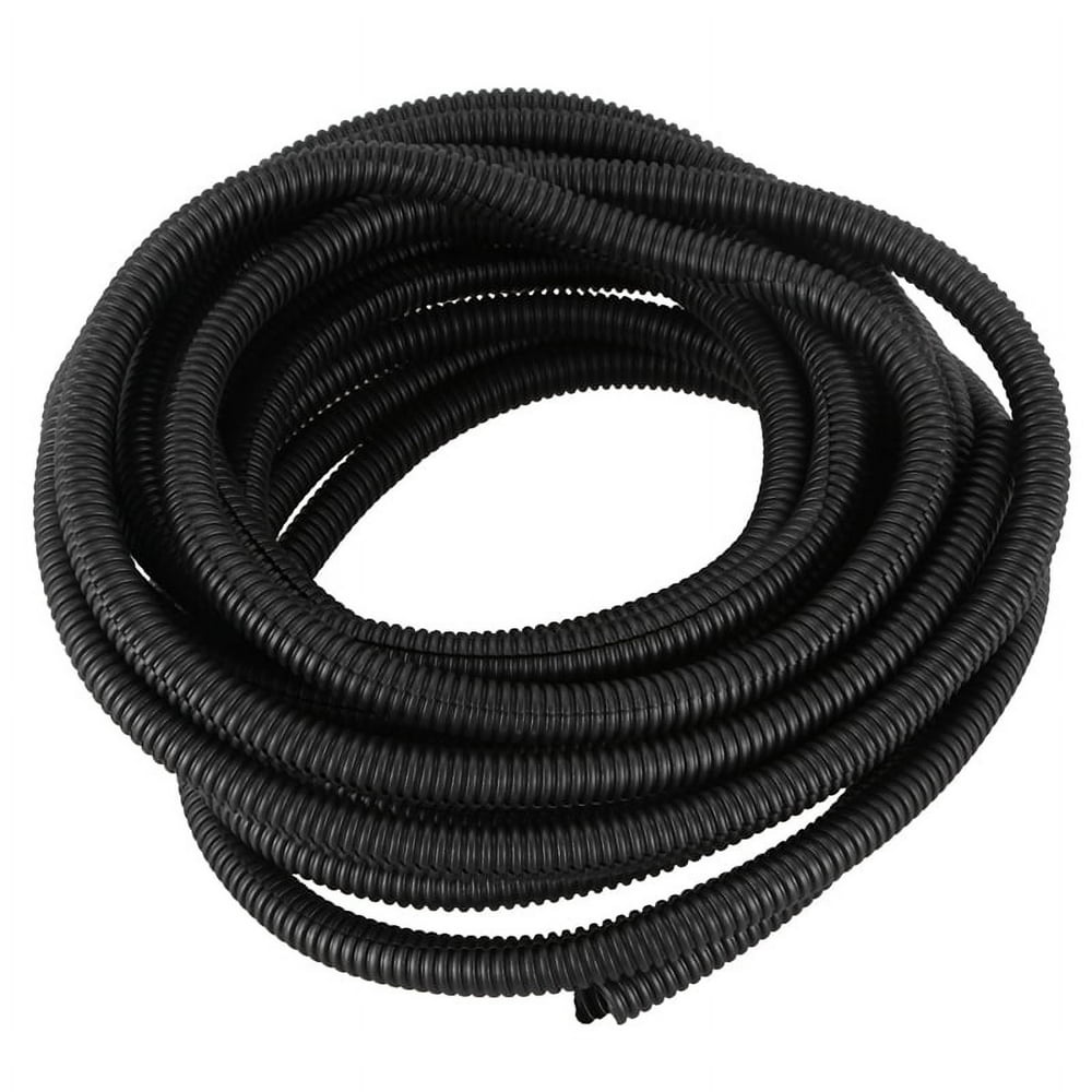 Split Cable Sleeve Wrap, 25-Feet 1/2-Inch Flexible Wire Loom Tubing, Black product photo