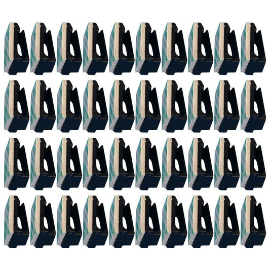 Adhesive Cord Clip Anchor Pads 40-Pack, Self-Stick Wire Routing Mounts, Black  product photo