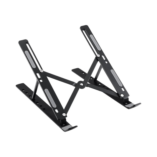 Adjustable Laptop Stand Foldable, Ergonomic Aluminum Riser Desktop Holder, Black  product photo