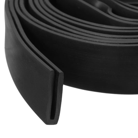 Cable Edge-Trim Grommet Strip, 6 Feet Flexible U-Channel Cord Guard for Furniture, Black  product photo