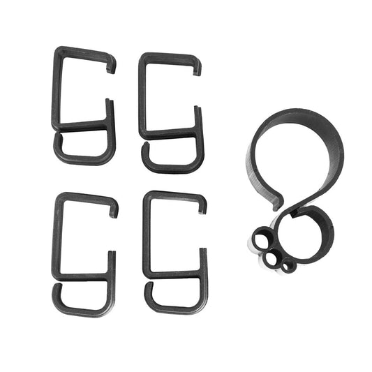 Snap-On Cable Routing Clips, 8-Pack Monitor Arm and Pole Cord Concealer Clips, Black  product photo