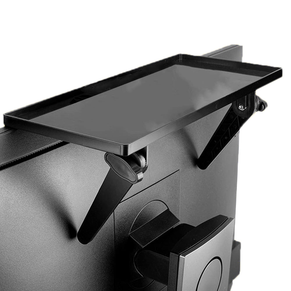 Clamp-On Monitor Shelf, Screen-Top Storage Display Caddy Organizer, Black  product photo