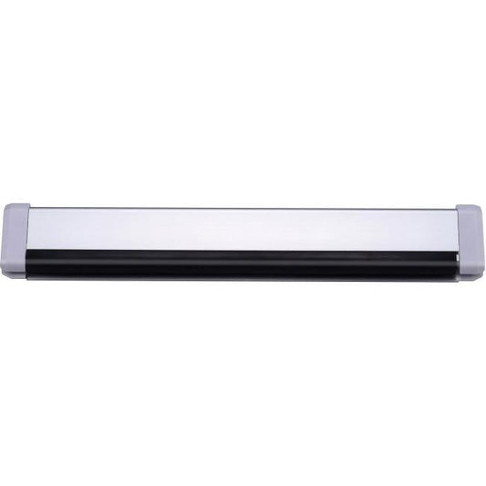 Under-Desk Cord Management Rail, 18-Inch 2-Pack Screw-Mount Wire Routing Channel, Aluminum, Silver  product photo