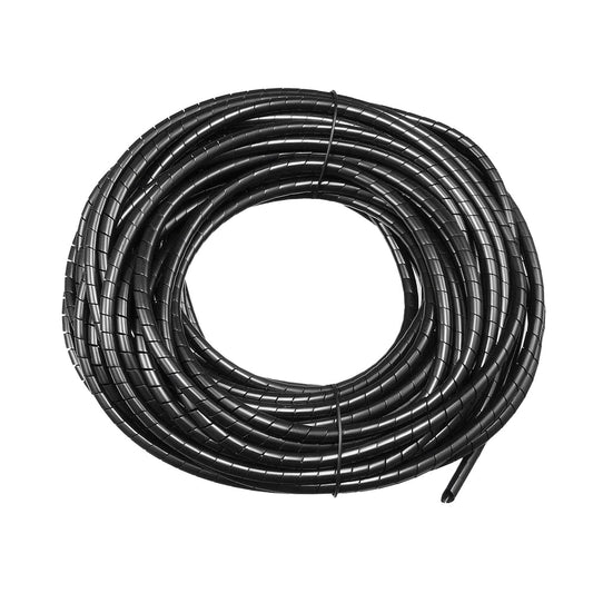 Spiral Cable Wrap, 50-Feet 1/4-Inch Flexible Cord Organizer Spiral Tube, Black  product photo