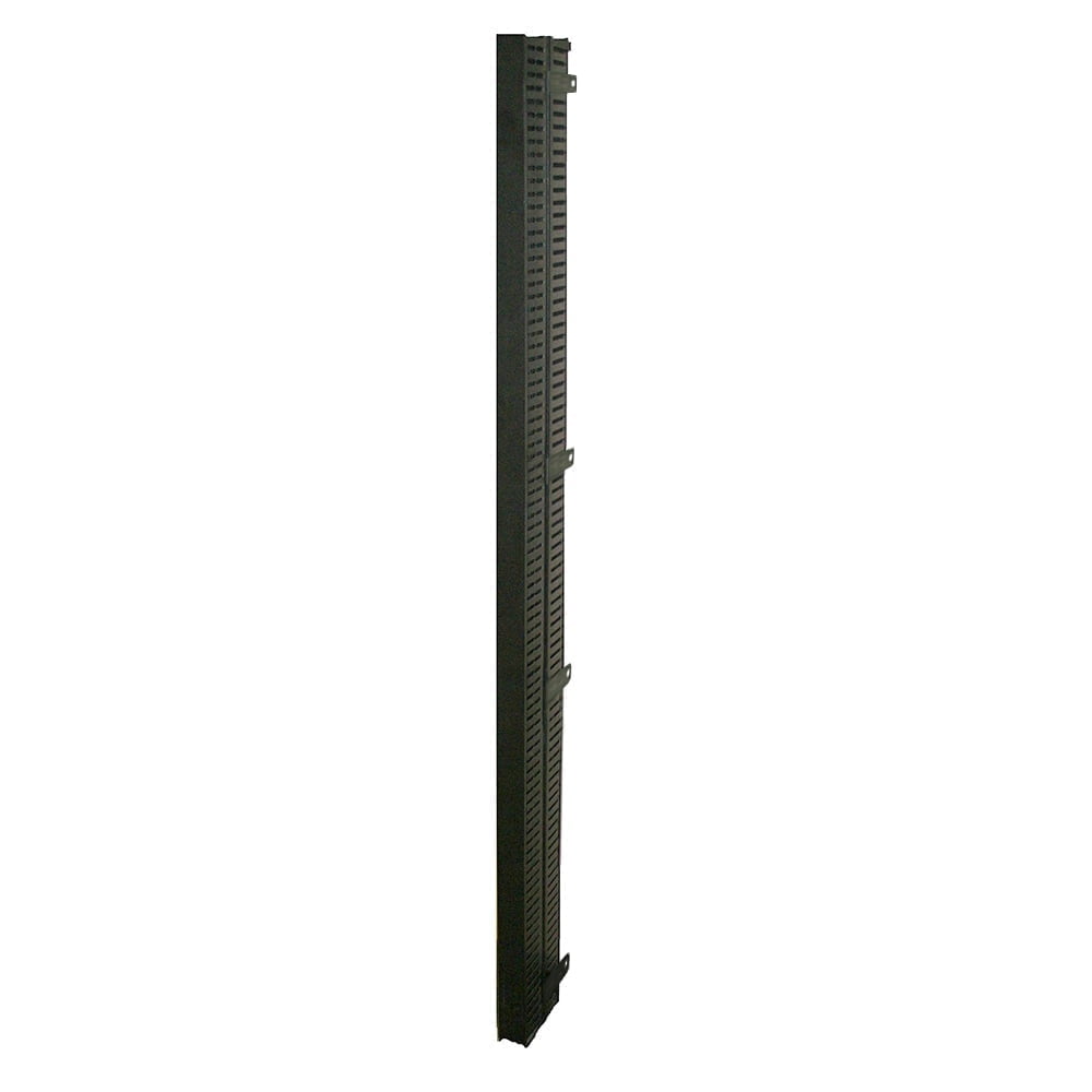Vertical Cable Manager Finger Duct, Rack-Mount Wire Routing Channel, Black  product photo