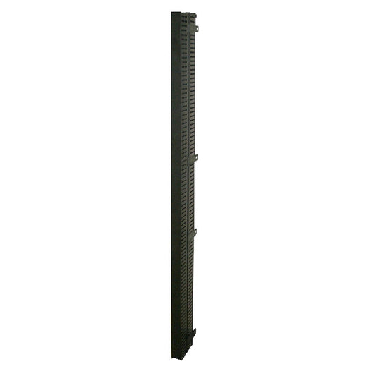 Vertical Cable Manager Finger Duct, Rack-Mount Wire Routing Channel, Black  product photo